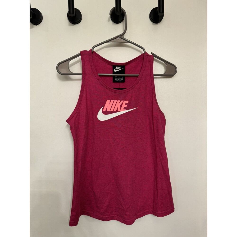 NWT NIKE Girl's Hot Pink Tank Top Size Large Slim